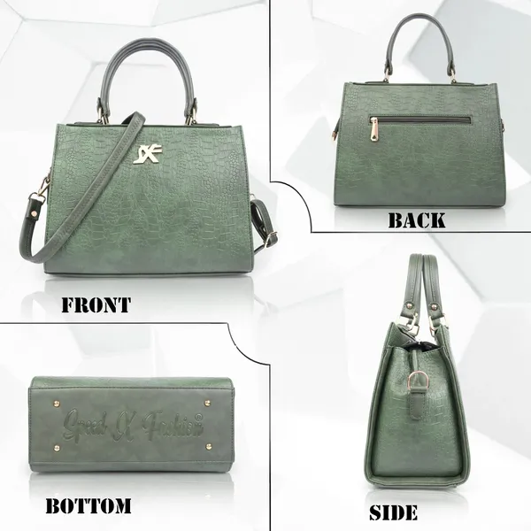 Green_Pu_Artificial_Leather_Sling_Bag_Casual_For_Women