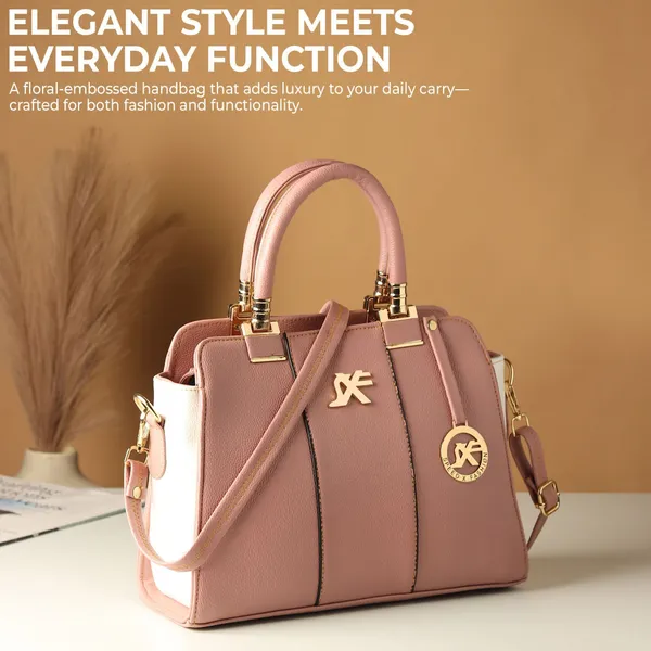 Pink_Pu_Sling_Bag_Casual_Evening_Party_Formal_For_Women