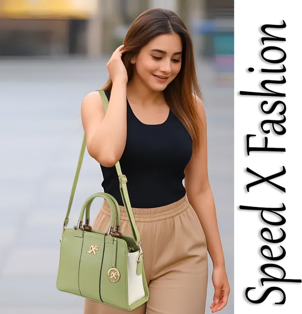 Yellow_And_Green_Pu_Sling_Bag_Casual_Evening_Party_Formal_For_Women