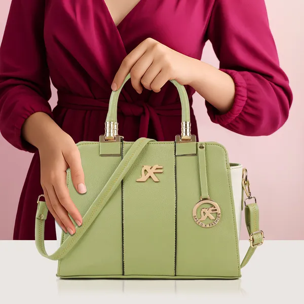 Yellow_And_Green_Pu_Sling_Bag_Casual_Evening_Party_Formal_For_Women