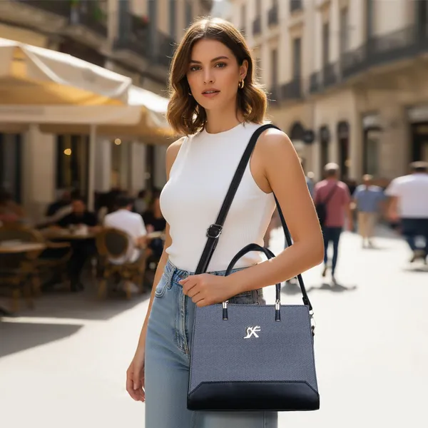 Grey_Pu_Leatherette_Hand_Held_Bag_Casual_Evening_Party_Formal_For_Women