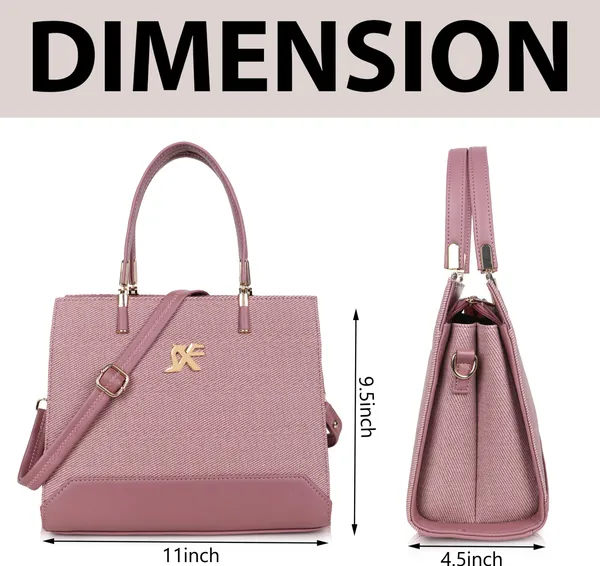 Pink_Pu_Leatherette_Hand_Held_Bag_Casual_Evening_Party_Formal_For_Women
