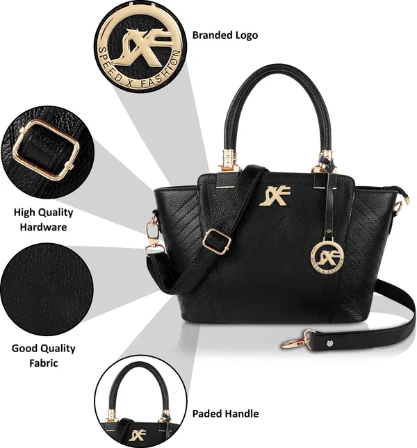 Black_Artificial_Leather_Hand_Held_Bag_Travel_Evening_Party_Casual_Formal_Festive_For_Women