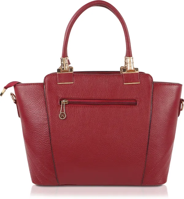 Maroon_Artificial_Leather_Hand_Held_Bag_Travel_Evening_Party_Casual_Formal_Festive_For_Women