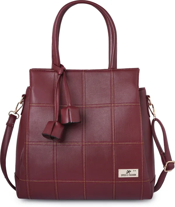 Maroon_Pu_Sling_Bag_Casual_Formal_Evening_Party_For_Women