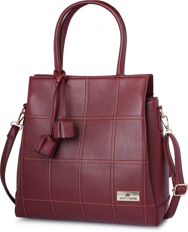 Maroon_Pu_Sling_Bag_Casual_Formal_Evening_Party_For_Women