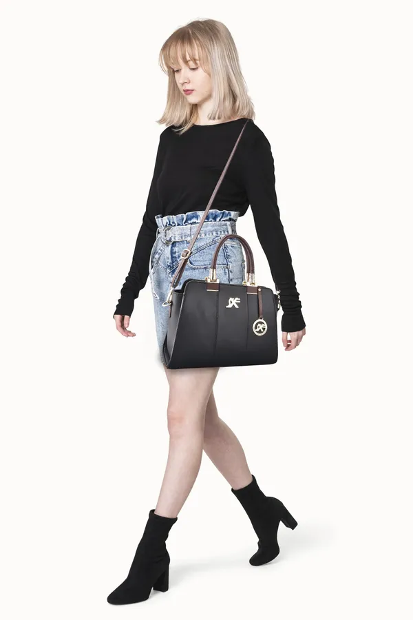 Black_Pu_Sling_Bag_CasualEveningPartyFormal_For_Women