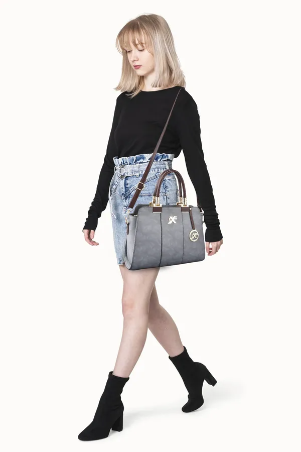 Grey_Pu_Sling_Bag_Casual_Evening_Party_Formal_For_Women