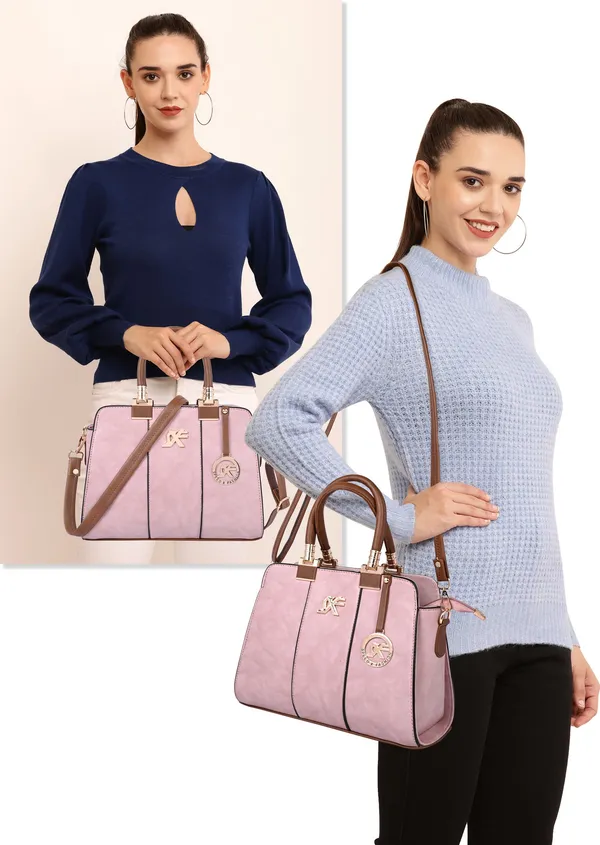 Pink_Pu_Sling_Bag_Casual_Evening_Party_Formal_For_Women