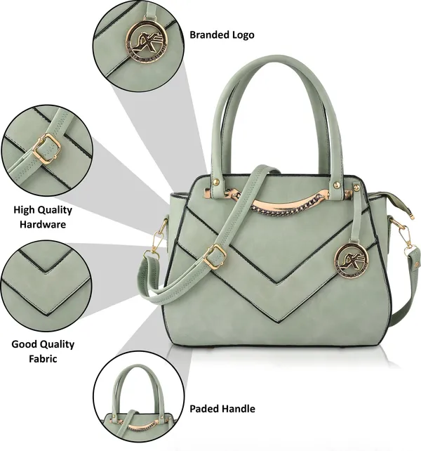 Green_Artificial_Leather_Hand_Held_Bag_Casual_For_Women
