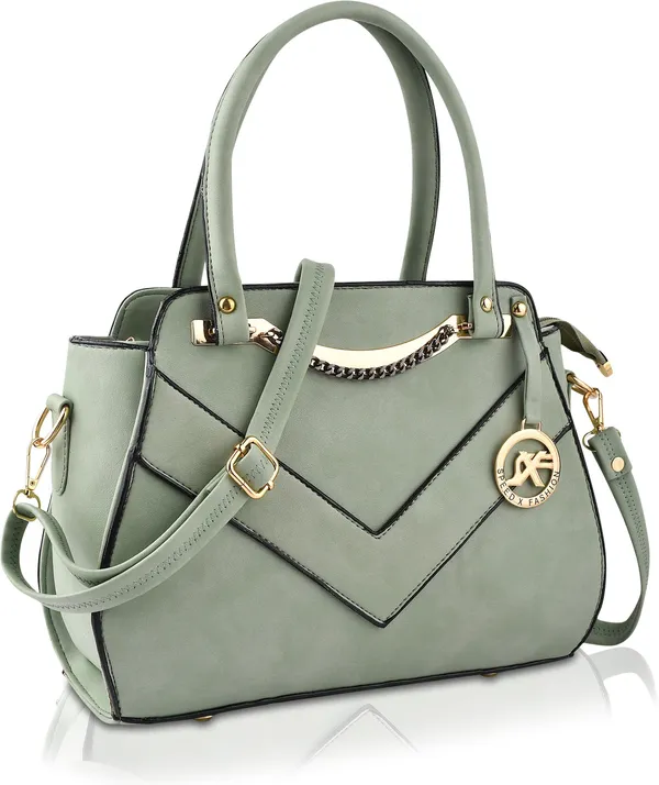 Green_Artificial_Leather_Hand_Held_Bag_Casual_For_Women