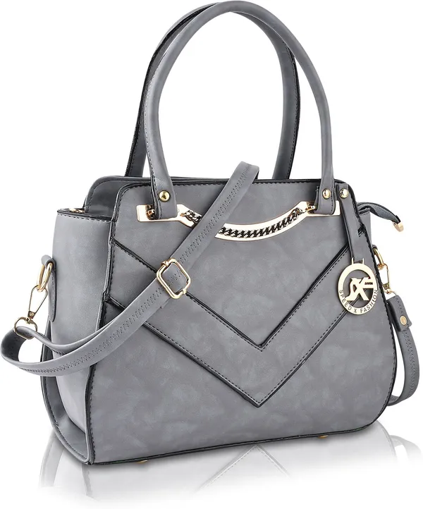 Grey_Artificial_Leather_Hand_Held_Bag_Casual_For_Women