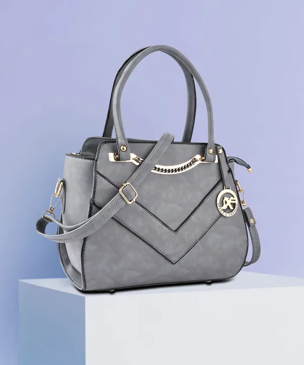 Grey_Artificial_Leather_Hand_Held_Bag_Casual_For_Women