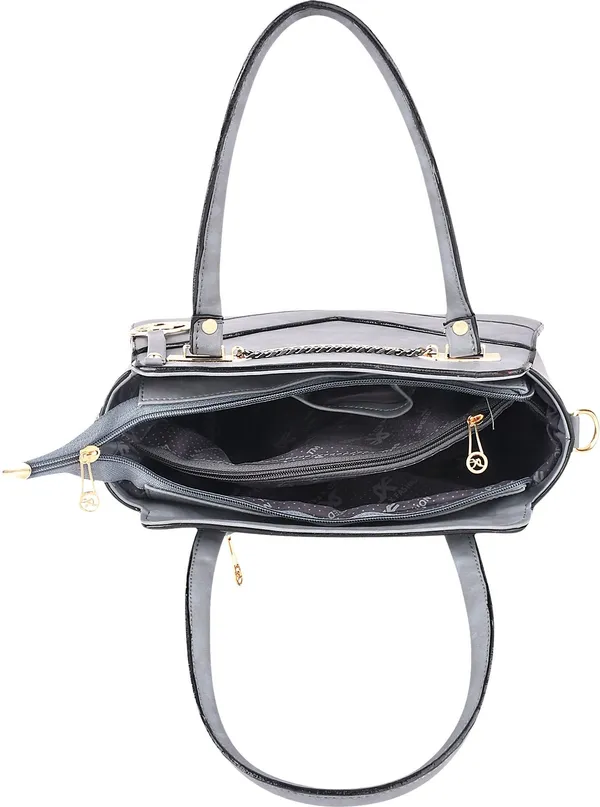 Grey_Artificial_Leather_Hand_Held_Bag_Casual_For_Women
