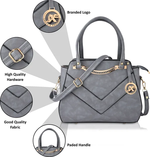 Grey_Artificial_Leather_Hand_Held_Bag_Casual_For_Women