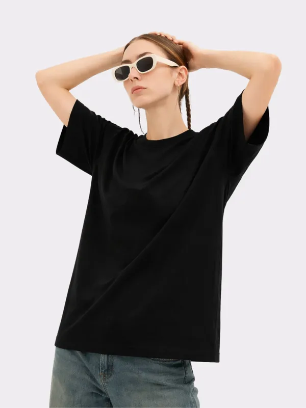 Black_Cotton_Casual_Wear_Oversized_T_Shirt_For_Women
