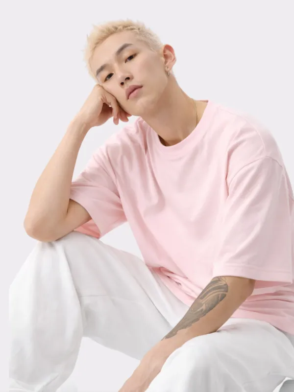 Pink_Cotton_Oversized_T_Shirt_For_Men