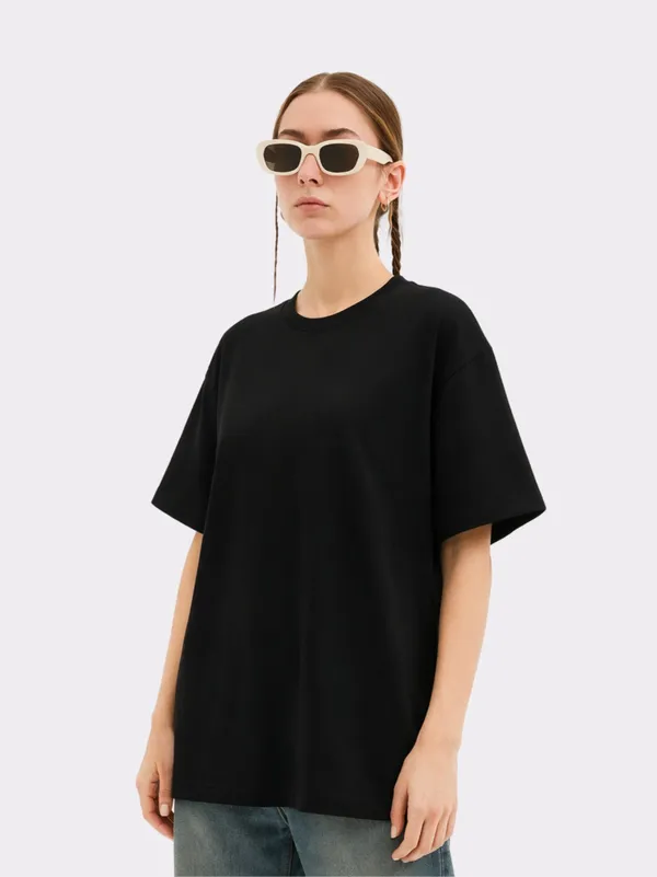 Black_Cotton_Casual_Wear_Oversized_T_Shirt_For_Women