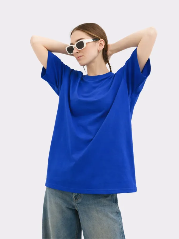 Blue_Cotton_Oversized_T_Shirt_For_Women