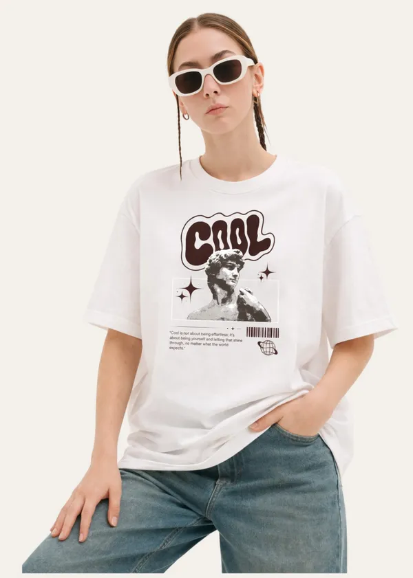 White_Cool_Graphic_Print_Oversized_T_Shirt_For_Women