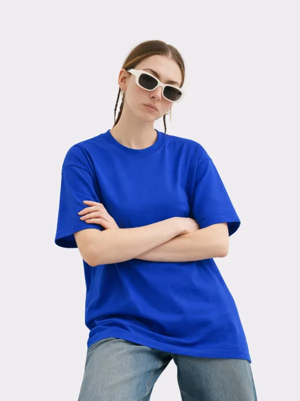 Blue_Cotton_Oversized_T_Shirt_For_Women