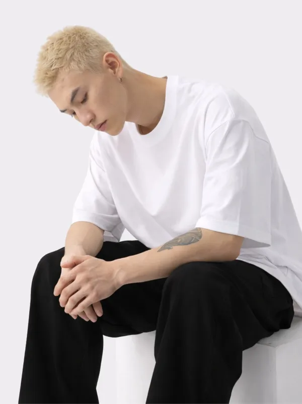 White_Cotton_Oversized_T_Shirt_For_Men