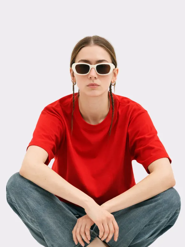 Red_Cotton_Oversized_T_Shirt_For_Women