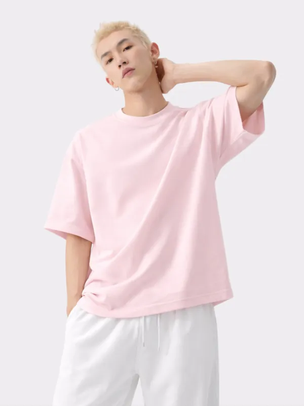 Pink_Cotton_Oversized_T_Shirt_For_Men