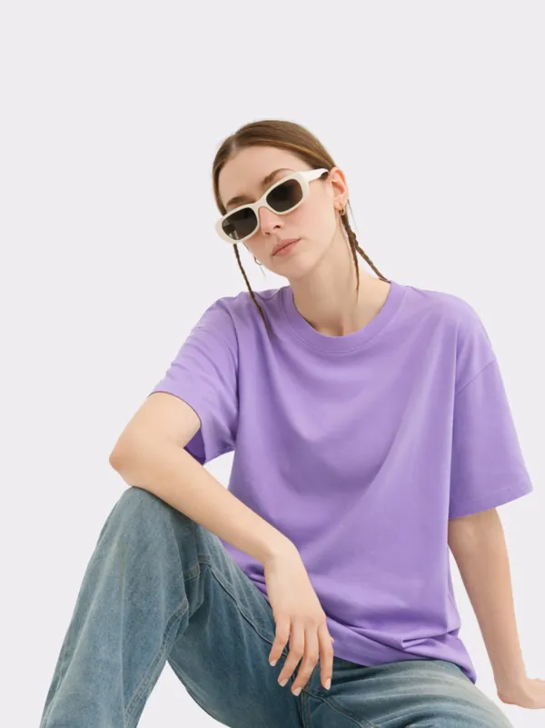 Purple_Cotton_Casual_Relaxed_Fit_Oversized_T_Shirt_For_Women