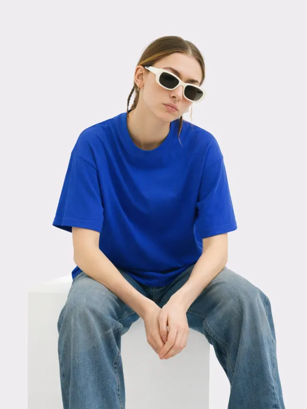 Blue_Cotton_Oversized_T_Shirt_For_Women
