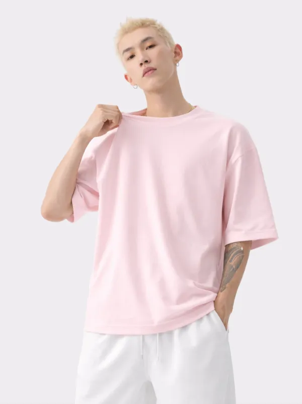 Pink_Cotton_Oversized_T_Shirt_For_Men