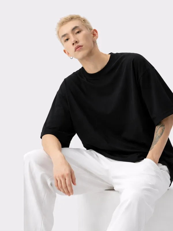 Black_Cotton_Streetwear_Style_Oversized_T_Shirt_For_Men