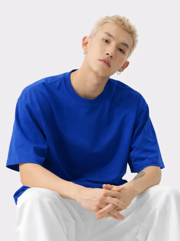 Blue_Cotton_Royal_Blue_Oversized_T_Shirt_For_Men