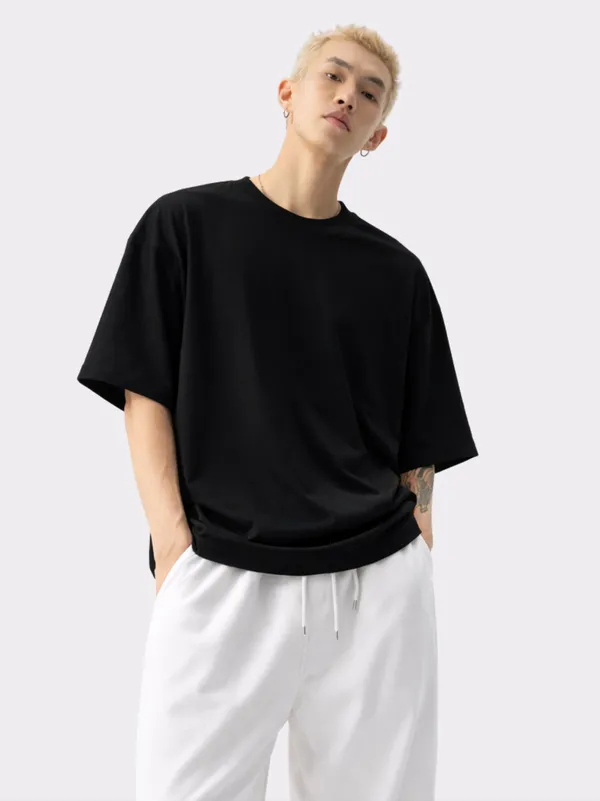 Black_Cotton_Streetwear_Style_Oversized_T_Shirt_For_Men