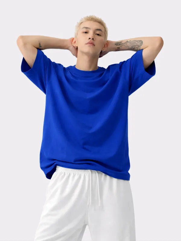 Blue_Cotton_Royal_Blue_Oversized_T_Shirt_For_Men