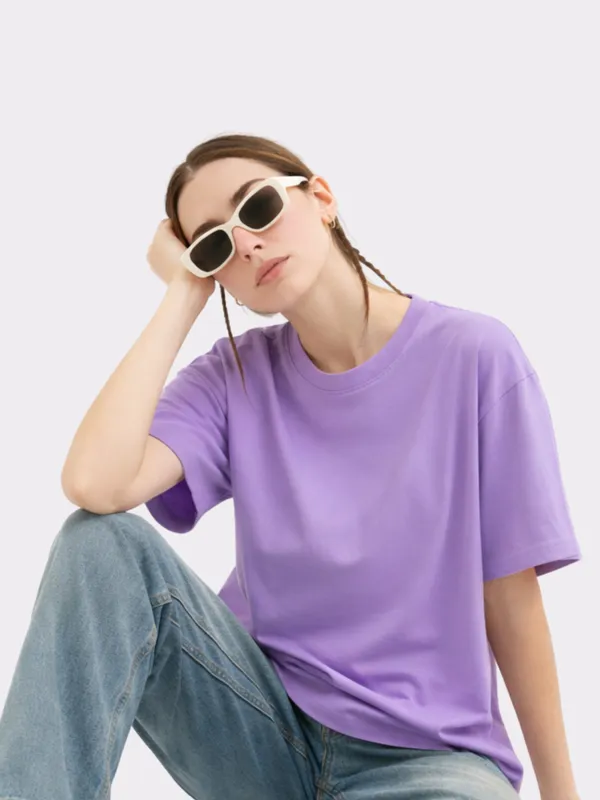 Purple_Cotton_Casual_Relaxed_Fit_Oversized_T_Shirt_For_Women
