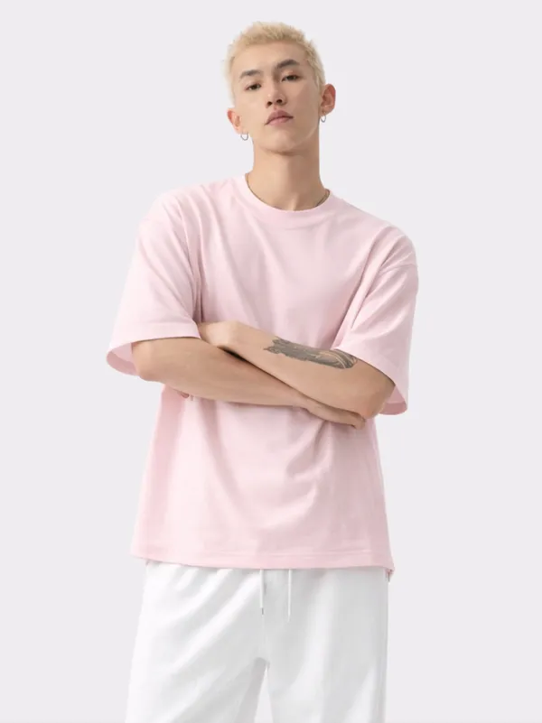 Pink_Cotton_Oversized_T_Shirt_For_Men