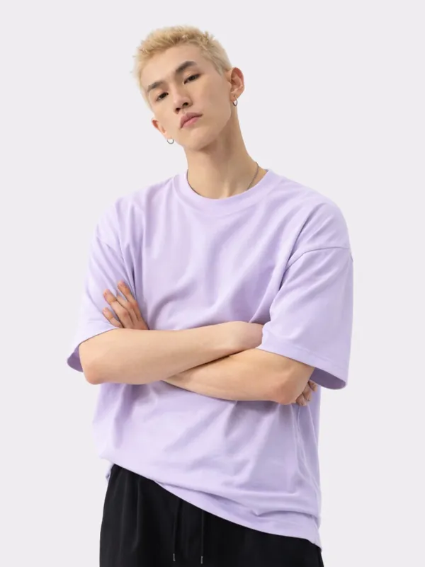 Purple_Half_Sleeve_Oversized_T_Shirt_For_Men