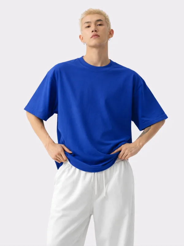 Royal_Blue_Oversized_Cotton_Tshirt_For_Men