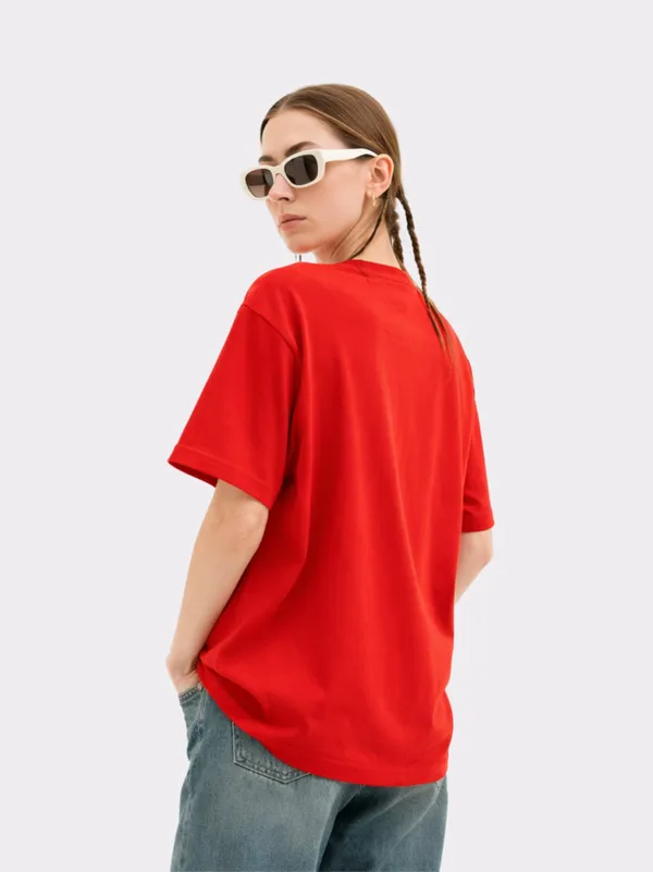 Red_Cotton_Oversized_T_Shirt_For_Women