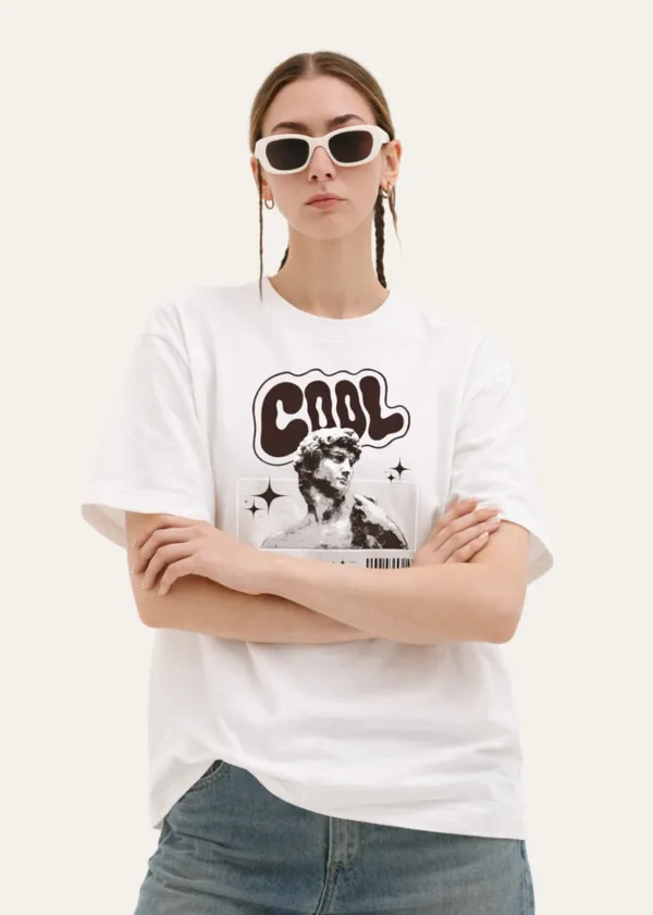 White_Cool_Graphic_Print_Oversized_T_Shirt_For_Women