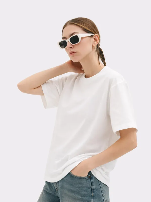 White_Cotton_With_Round_Neck_Casual_Wear_Oversized_T_Shirt_For_Women