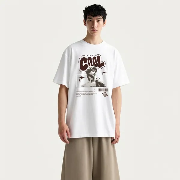 White_Cool_Graphic_Print_Oversized_T_Shirt_For_Men