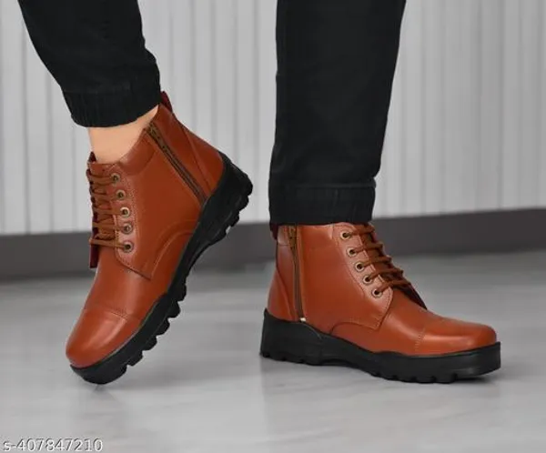 Stylish_Men_Boots_Police_Boot_Women_Police_Boot_With_Zip