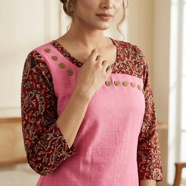 Hf_Holyday_Fashion_Cotton_Silk_Straight_Fancy_Kurta_For_Women