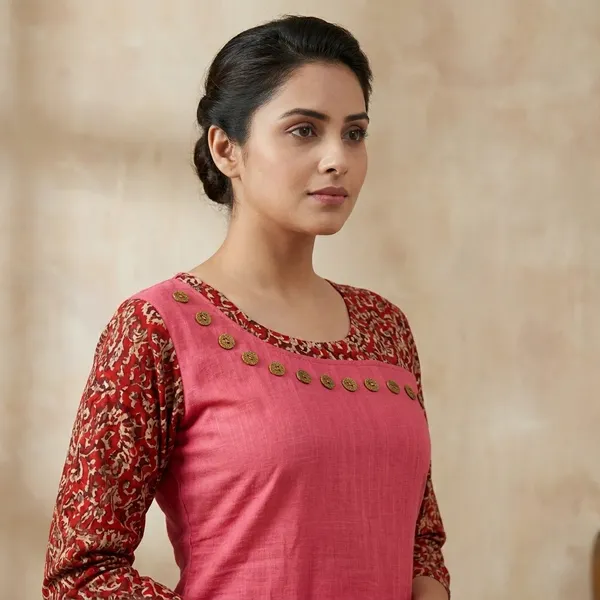 Hf_Holyday_Fashion_Cotton_Silk_Straight_Fancy_Kurta_For_Women