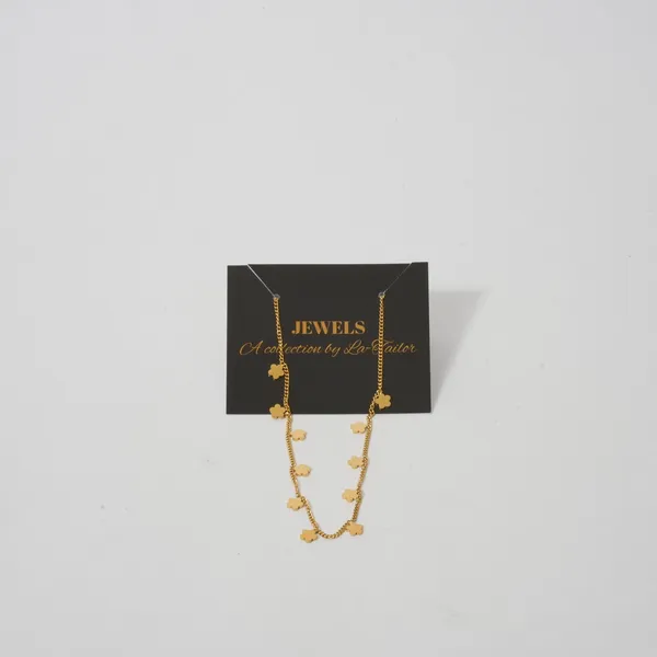 Elegant_Gold-Toned_Floral_Charm_Layered_Necklace