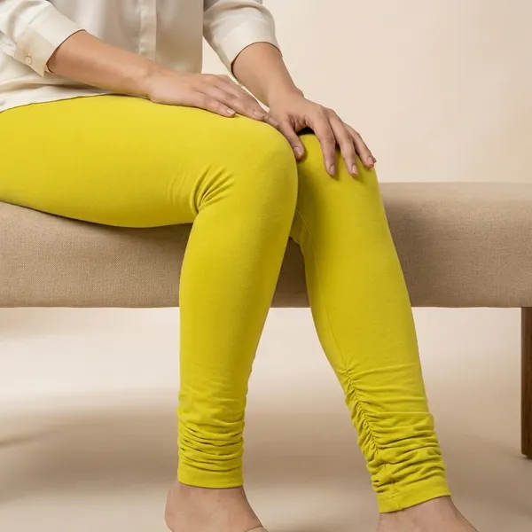 Yellow_Churidar_Leggings_For_Women