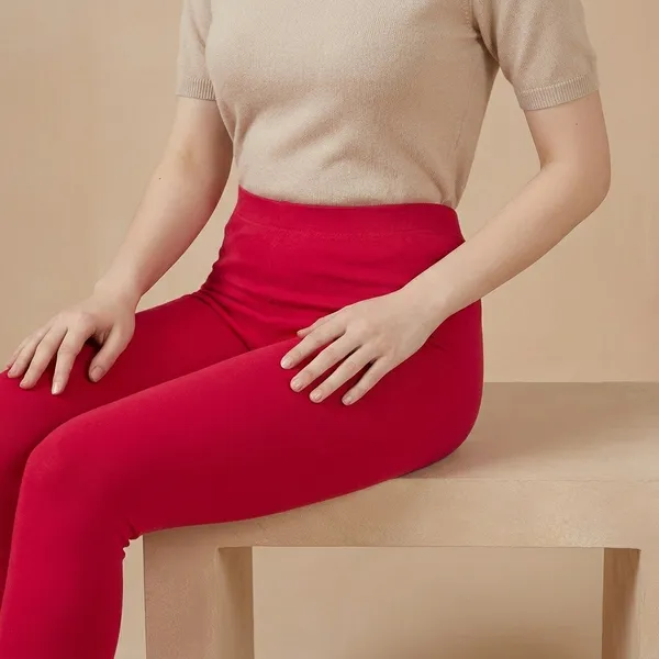 Casual_High_Waisted_Ankle_Length_Leggings_For_Women_Dark_Rani_Rose