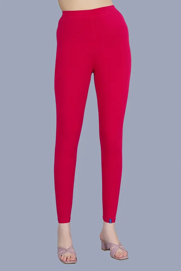Casual_High_Waisted_Ankle_Length_Leggings_For_Women_Dark_Rani_Rose